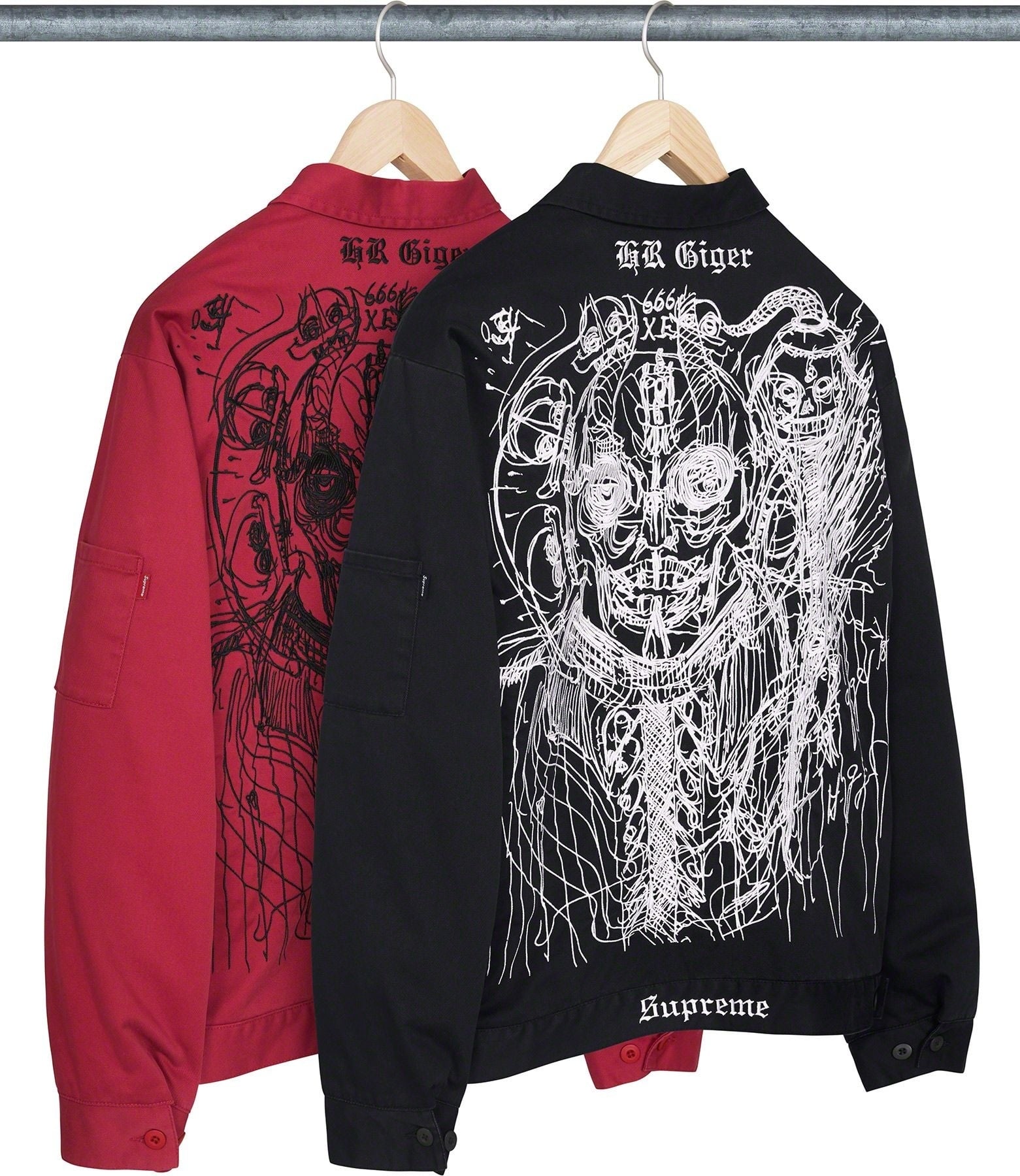 H.R. Giger Embroidered Work Jacket